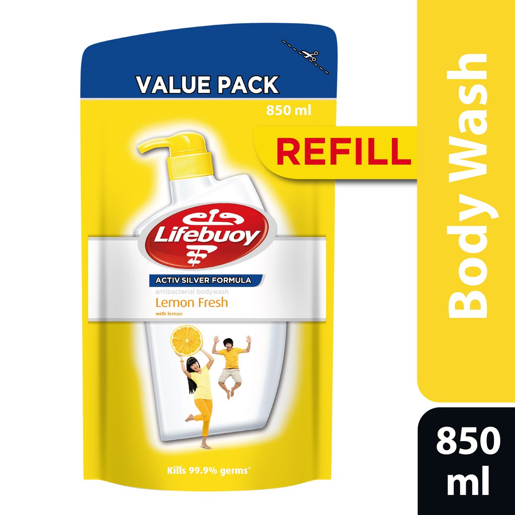Lifebuoy Antibacterial Shower Gel Refill Lemon Fresh (850ml) Shopee Malaysia