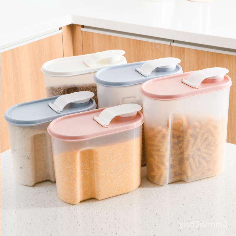 Food Storage Grain Storage Tank Grains Kitchen Sealed Jar Food Beans