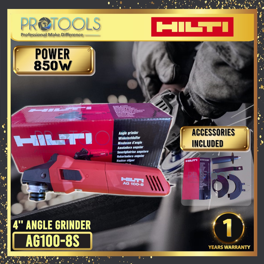 HILTI Angle Grinder AG1008S, 850W 4