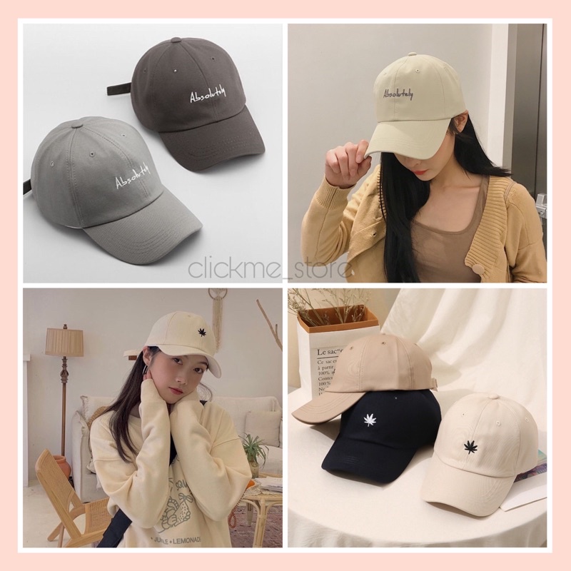 Ready Stock~Fashion Cap Trendy Cap Baseball Outdoor Cap Plain Absolutely Letter Viral Cap Hari Raya (Local Seller)
