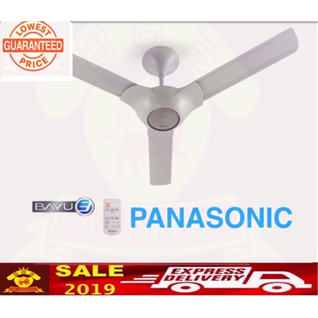 Panasonic Bayu 3 Blades 56 Ceiling Fan With 3 Speed Remote