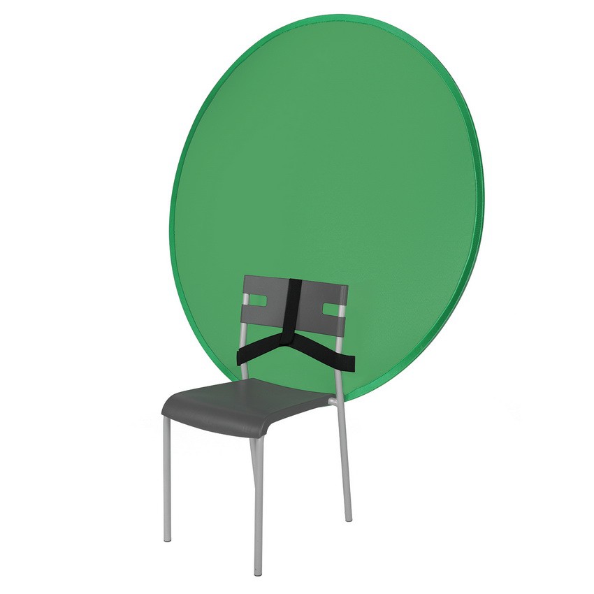 Selens Portable Green Screen cam Round Background Gaming Chair Green Chromakey Backdrop with