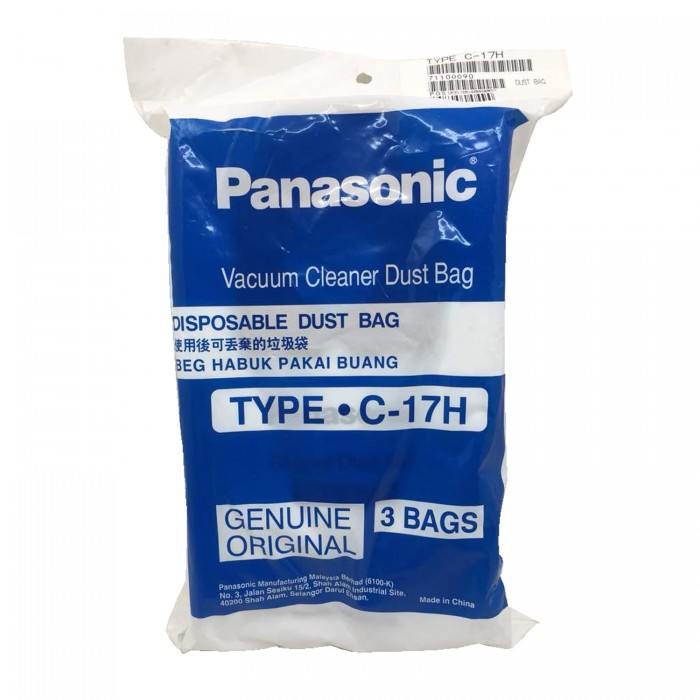 Panasonic Vacuum Dust Bag TYPE C17H (3 bags) ORIGINAL Shopee Malaysia