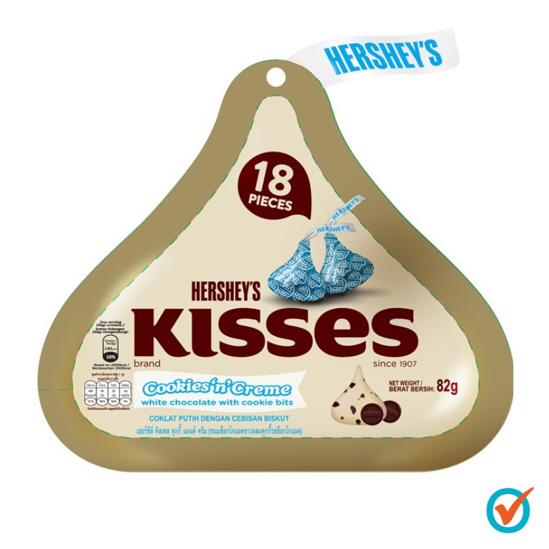 Hershey's Iconic Kisses Cookies N Creme 82g | Shopee Malaysia