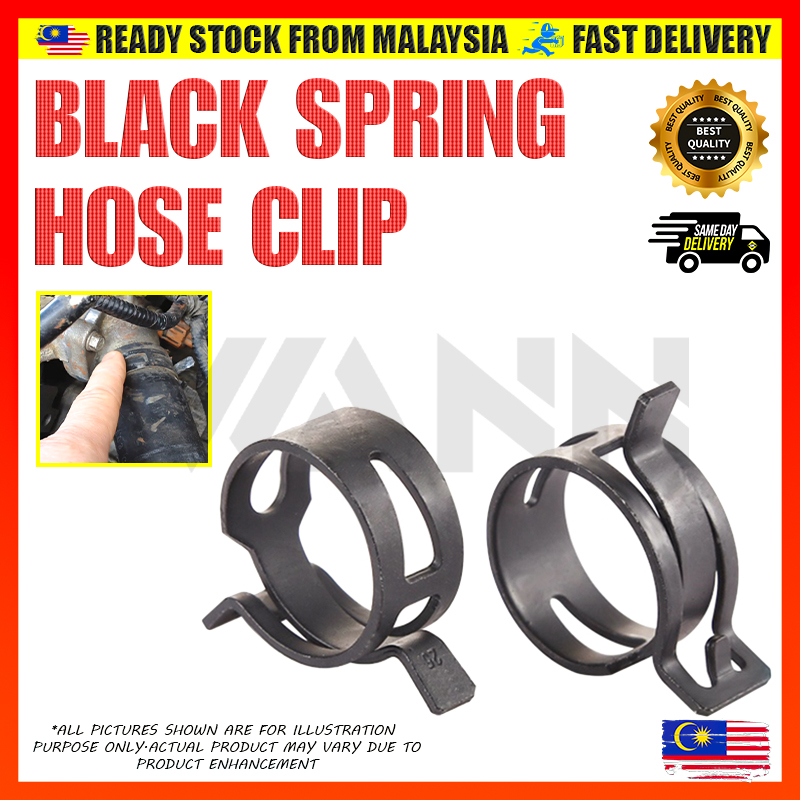 Galvanized Fastener Spring Clips Fuel Oil Line Water Hose Pipe Tube Clamp 