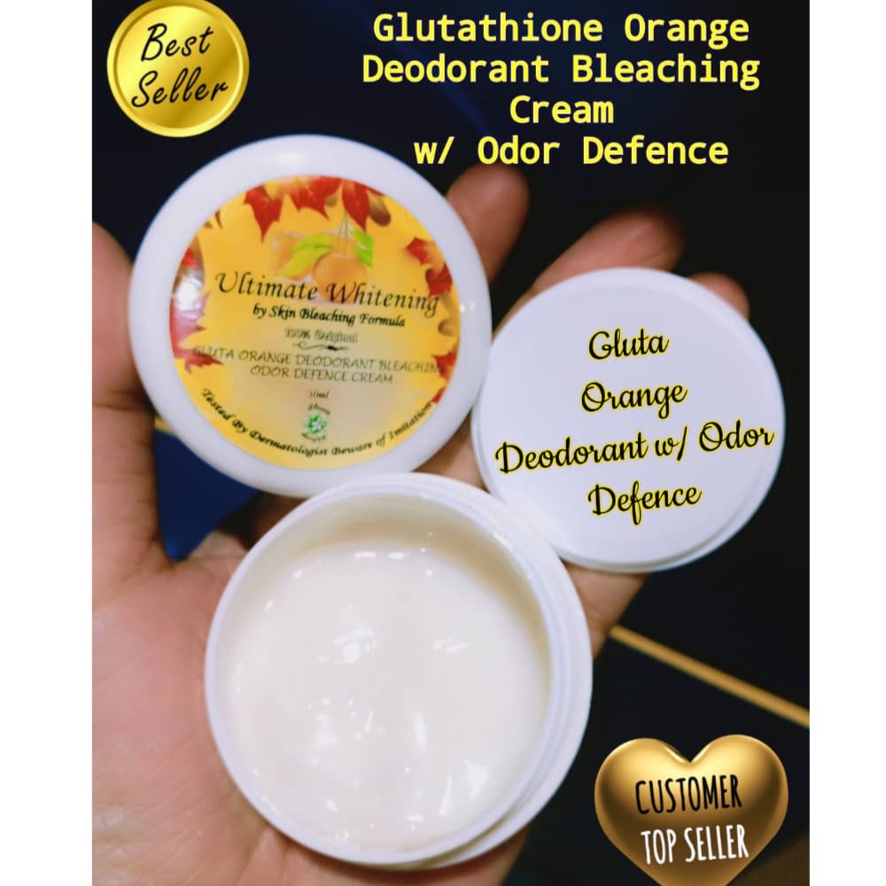 Ultimate Whitening Gluta Orange Deodorant Bleaching Underarm Cream 30g