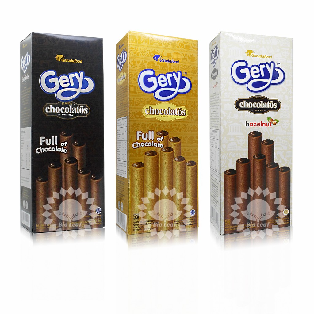 Gery Chocolatos Wafer Roll Dark Chocolate, Chocolat   e