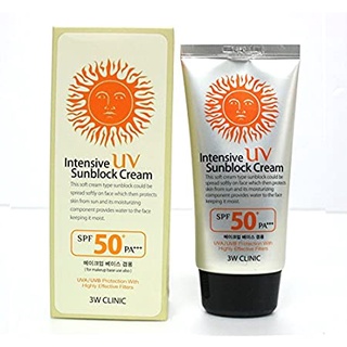 Nak ORI?? 3W Clinic Intensive UV Sunblock Cream 70ml SPF 50+ PA +++ Sunscreen Borong Wholesale Agen Stokis