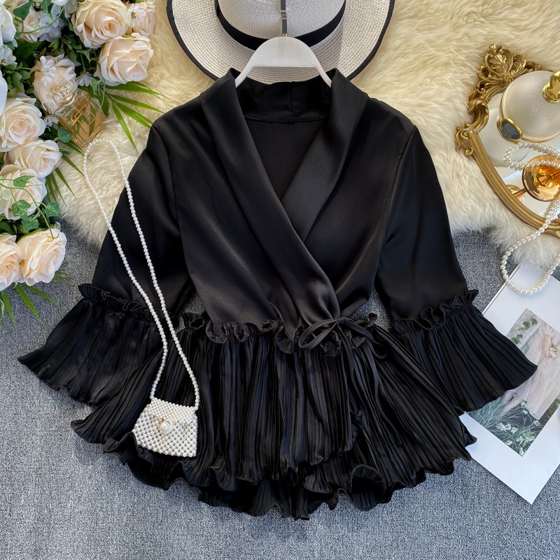 korean style women ladies chiffon shirt blouse baju baju korean style women ladies chiffon shirt blouse baju baju