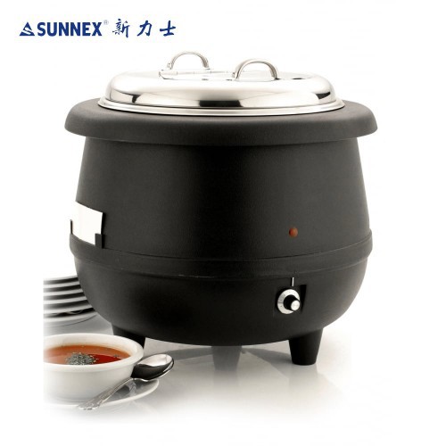[Original] SUNNEX Heavy Duty Electric Soup Warmer 10L with Stainless Steel Cover