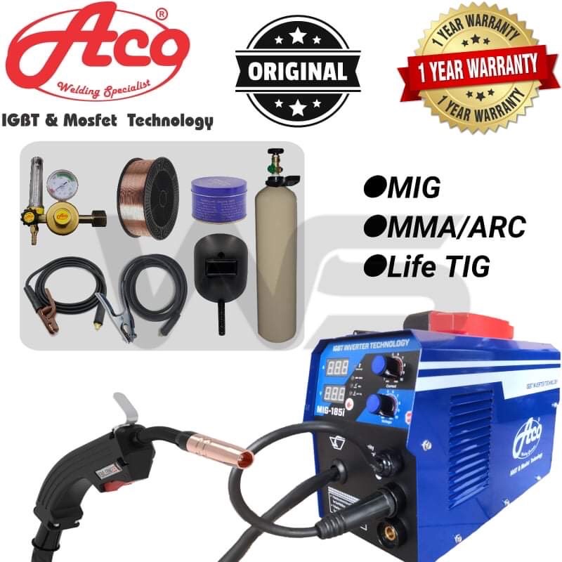 ACO MIG185i Gas Set Welding Machine(Made In MALAYSIA) Shopee Malaysia