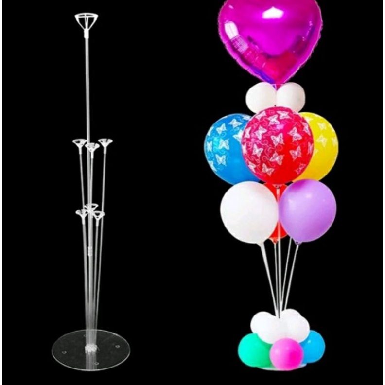 Balloon stand 1 set (7 poles) / Stand Belon 1 set (7 tangkai) | Shopee ...