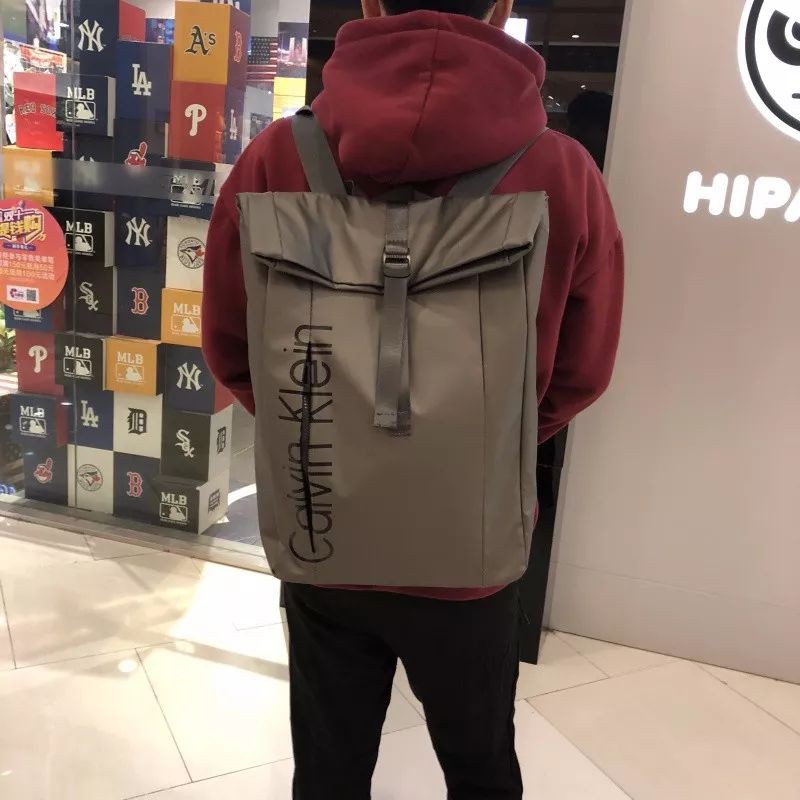 calvin klein roll top backpack