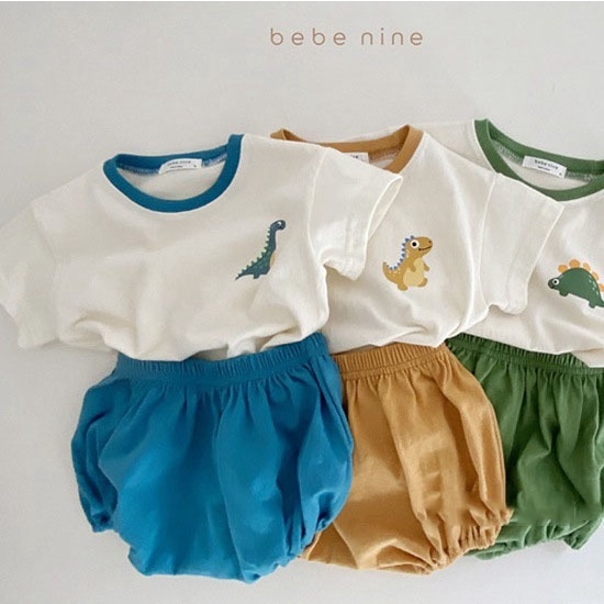 Shorts 2 Suits Smakke New Baby Outfits Baby Boy Girl Clothing Set Dinasour Tshirt 