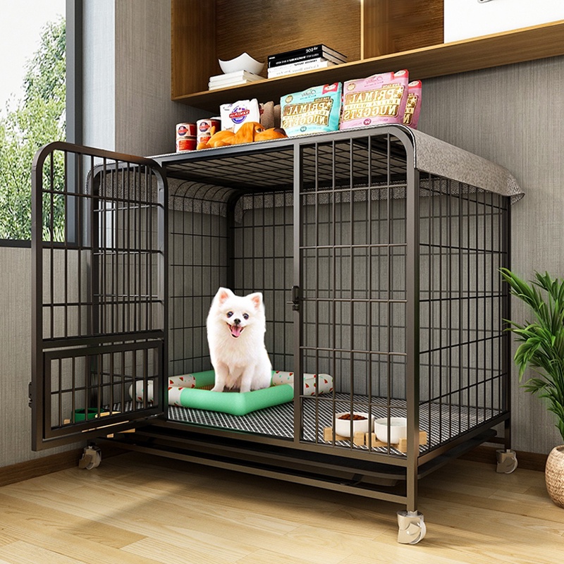 Ready Stock Dogelsy Pet Cage Bold Metal Dog Cage Large Free Space with