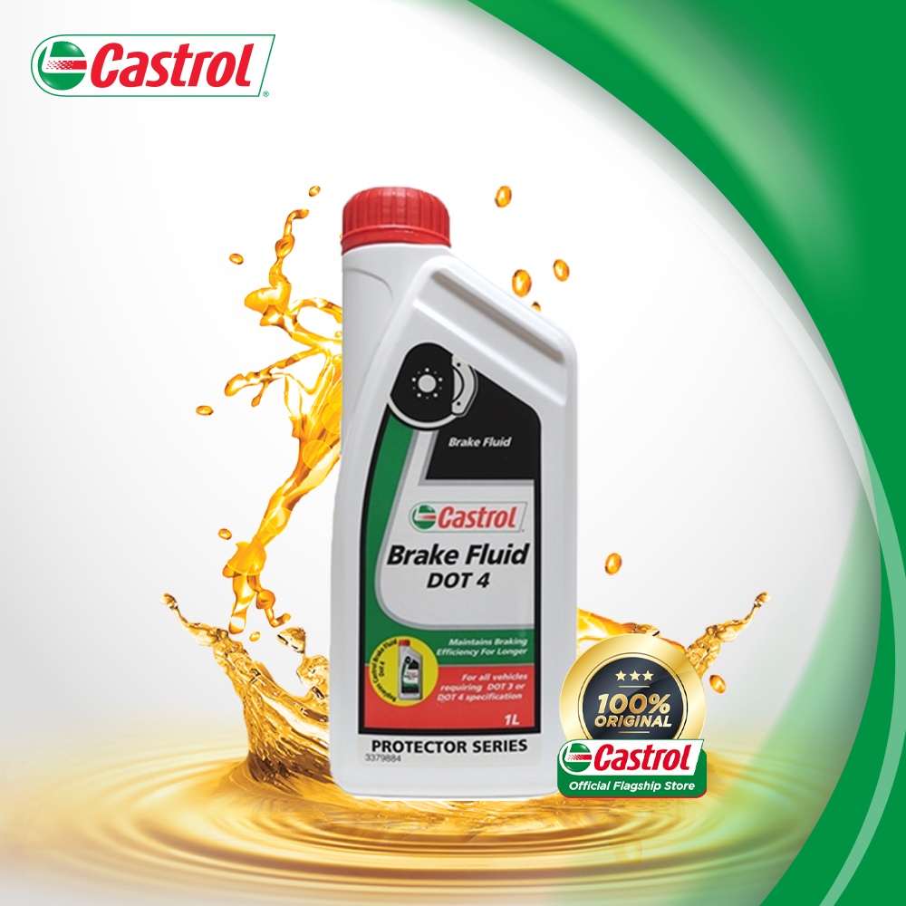 Castrol Brake Fluid Dot 4 Synthetic Glycols and Borate Ester (1L)