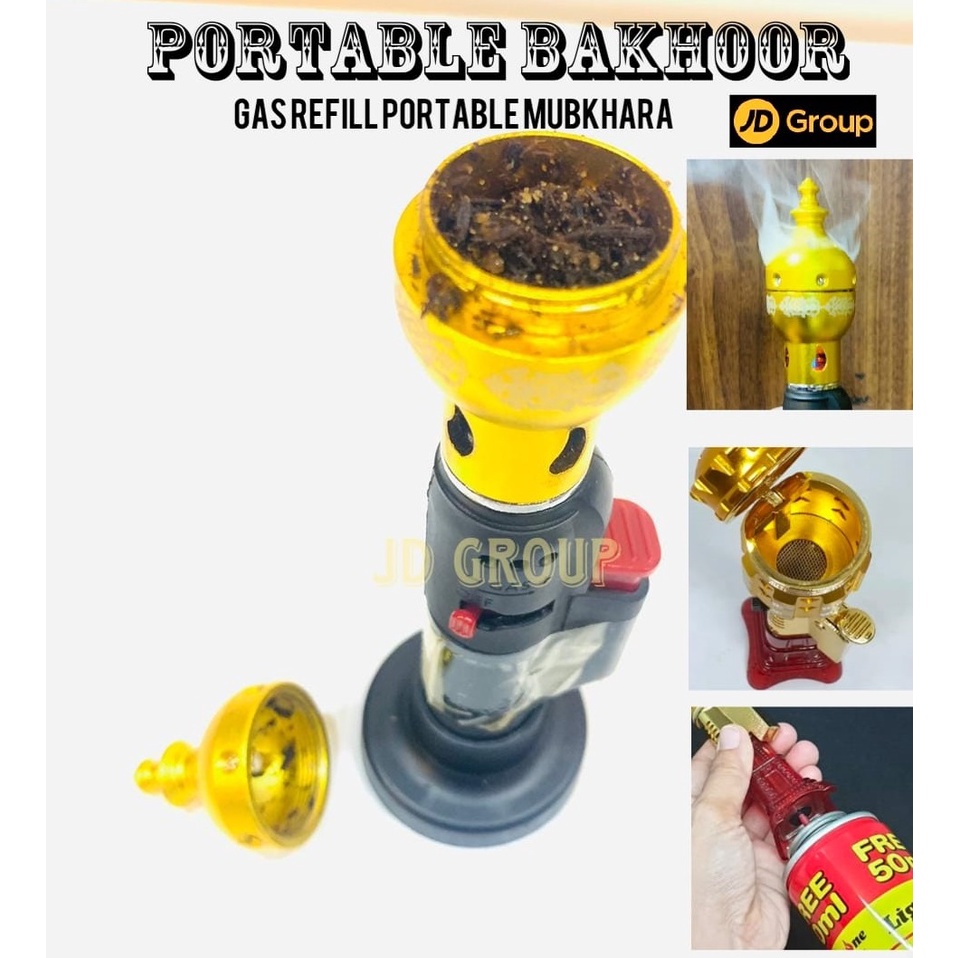Portable Lighter Mabkhara Incense/ Bakhoor/ Gaharu Burner Refillable
