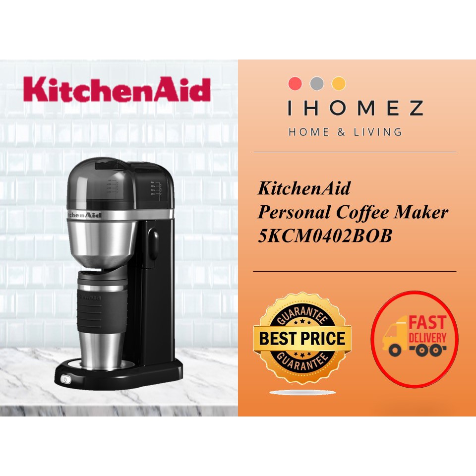 KitchenAid Personal Coffee Maker 5KCM0402BOB Onyx Black 540ml Thermal