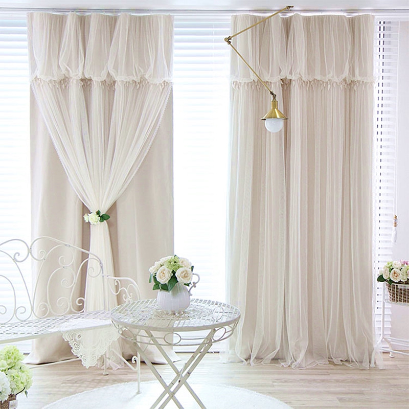 Curtain Simple Modern Living Room Bay Window Bedroom Full Shade