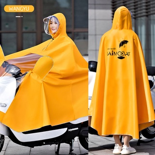 Fashion Printed Raincoat Electric Vehicle Battery Motorcycle Outdoor Cycling And Other Double Men Women Models Extra Large Thickened Poncho Mo