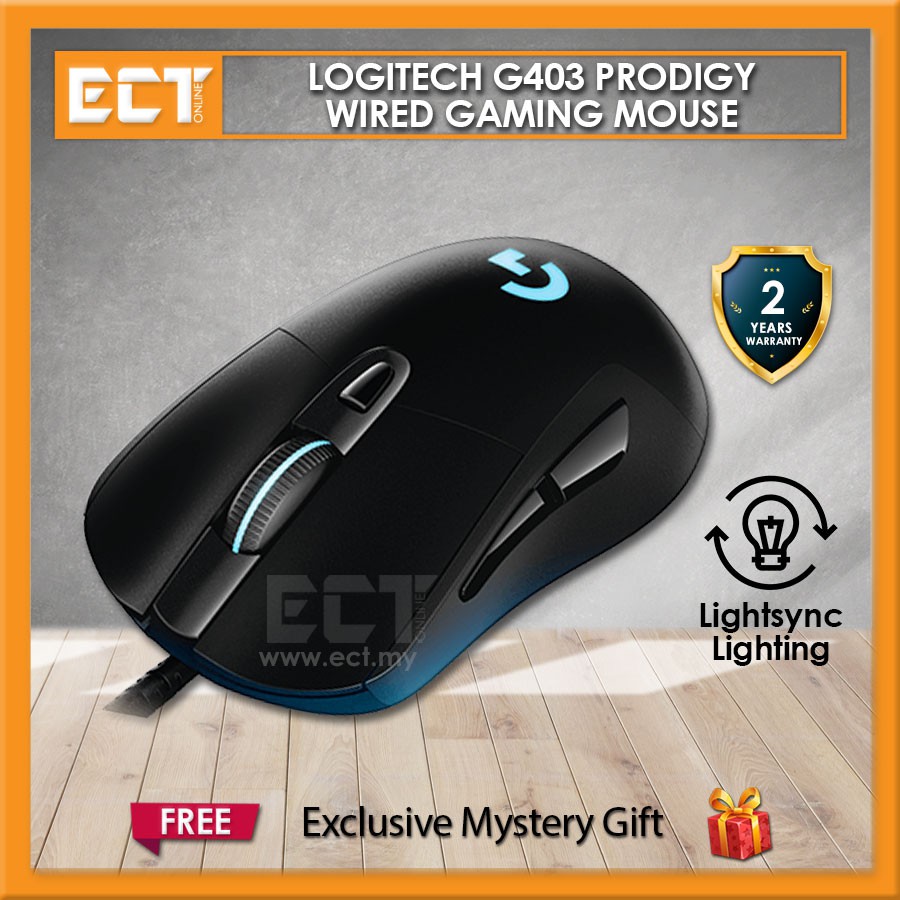 Logitech G403 Prodigy Wired Gaming Mouse Shopee Malaysia