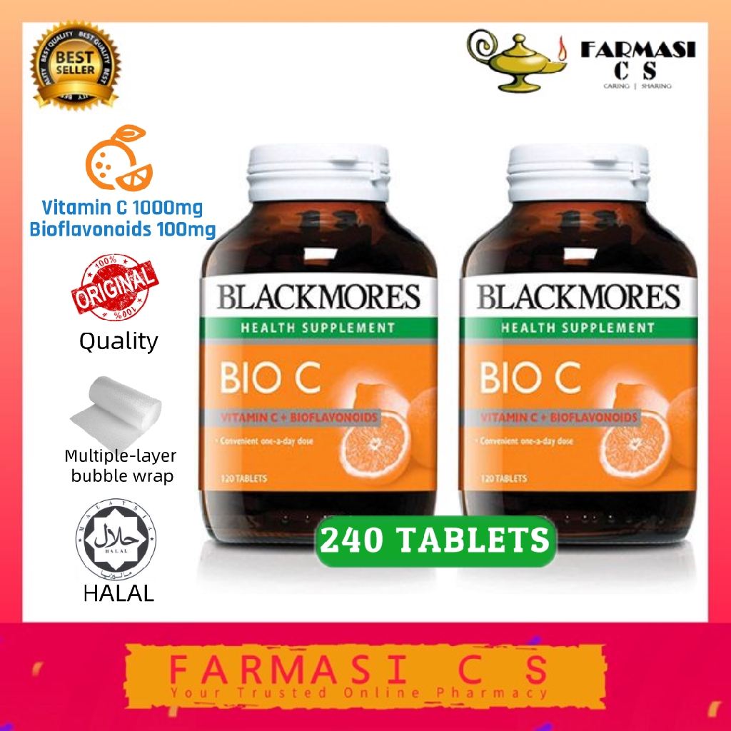Blackmores Bio C 1000mg 1 Tablets X 2 Bottles Twin Exp 07 22 Immunity Vitamin C Shopee Malaysia
