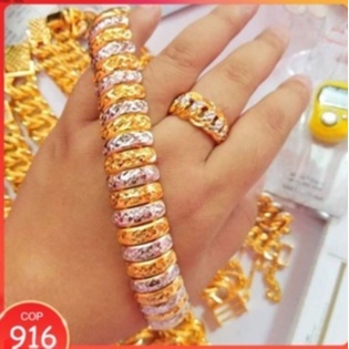 GELANG PULUT DAKAP VIRAL COP 916 Persis Ori Bracelet men / women emas Korea & Bangkok Murah by MPBANGKOK