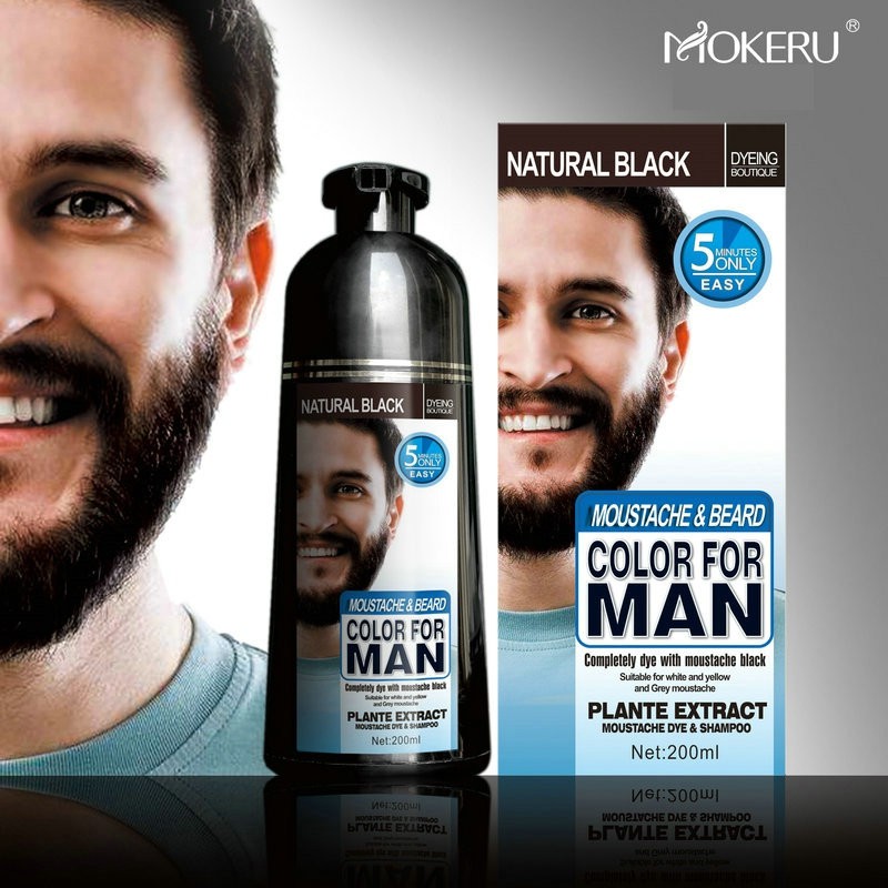 Natural Long Lasting 200ml Permanent Beard Dye Shampoo For Men Beard Dying  Removal White Grey Beard Hair Men Beard Dye | Shopee Malaysia