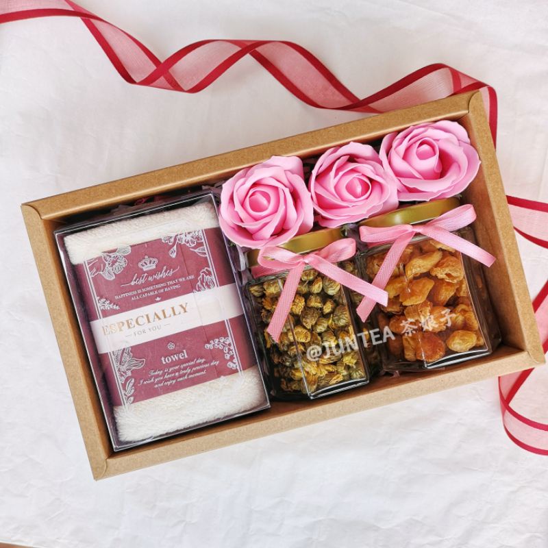 Flower Tea Gift Box/Birthday Gift/Surprise Gift Box/Hari Jadi/Gift Set