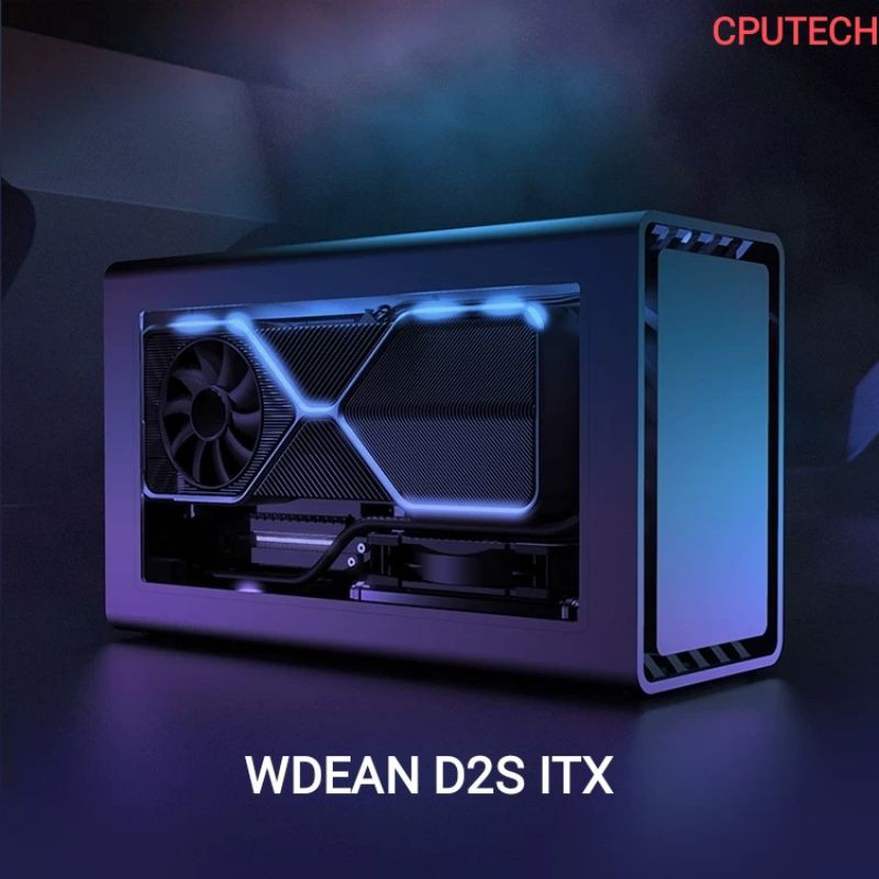 WDEAN D2S Mini ITX PC Case A4 ITX UpTo 240 Aio SFX PSU Ghost S1 ...