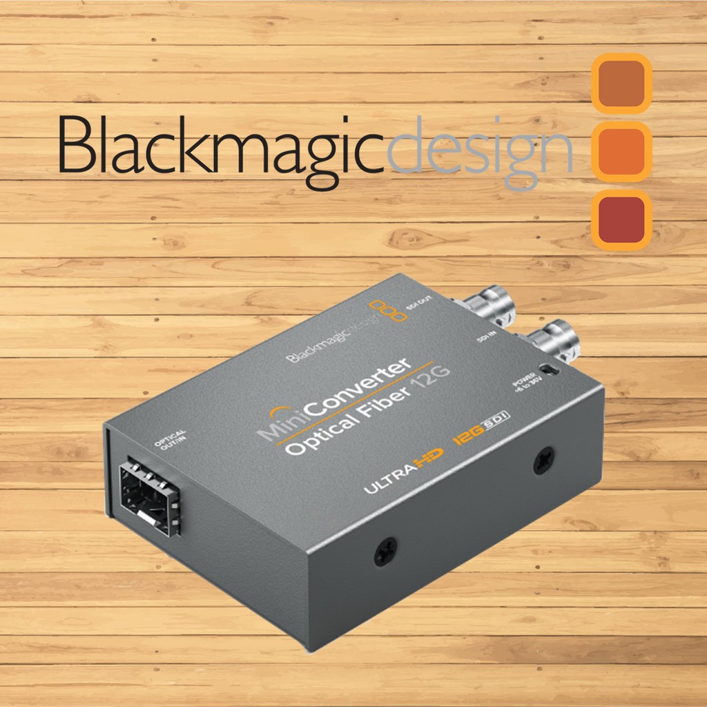 Blackmagic Design Mini Converter Optical Fiber 12G-SDI MFR #CONVMOF12G ...