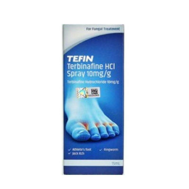 TEFIN (TERBINAFINE HCL 10MG/G) SPRAY 15ML | Shopee Malaysia