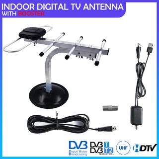 Digital Aerial  indoor antenna / outdoor antenna with booster MyTV MyFreeView DTTV HDTV DVB-T2 DVT TV Channel Malaysi