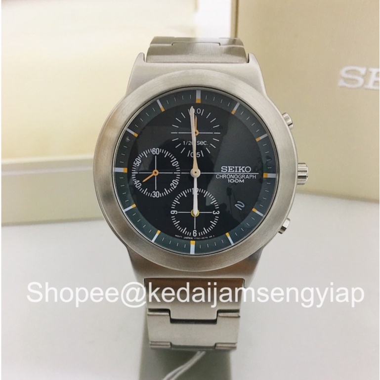 100% Original Seiko Chronograph 100m Men Japan Quartz Analog Stainless  Steel Men Watch SND-285 | Shopee Malaysia