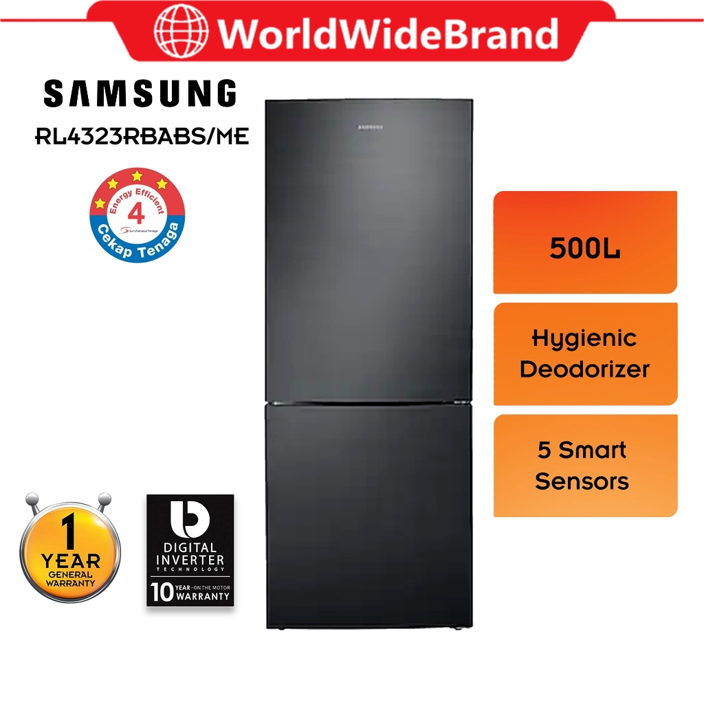 Samsung RL4323RBABS/ME Bottom Mount Freezer with Digital Inverter