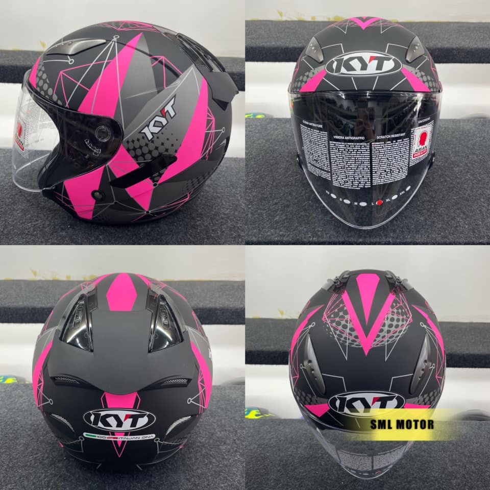 adult pink helmet