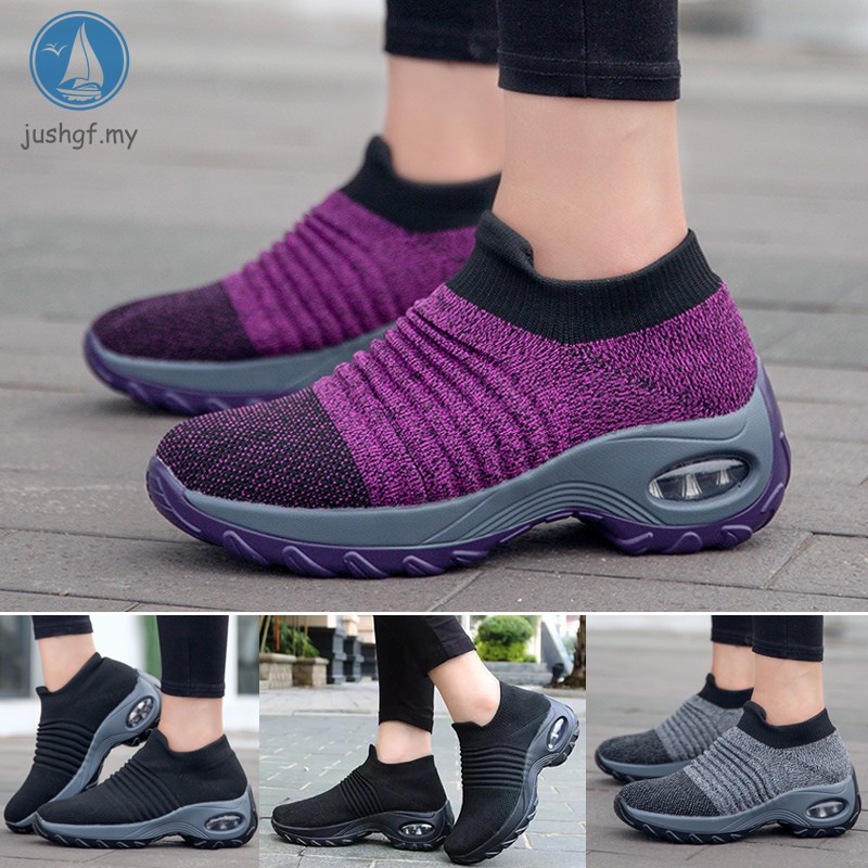 JSF Women Walking Shoes Super Soft Height Increase Travel Outdoor Shoes |  Shopee Malaysia