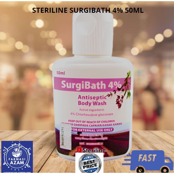 STERILINE SURGIBATH 4 ANTISEPTIC BODY WASH (50ML) Shopee Malaysia