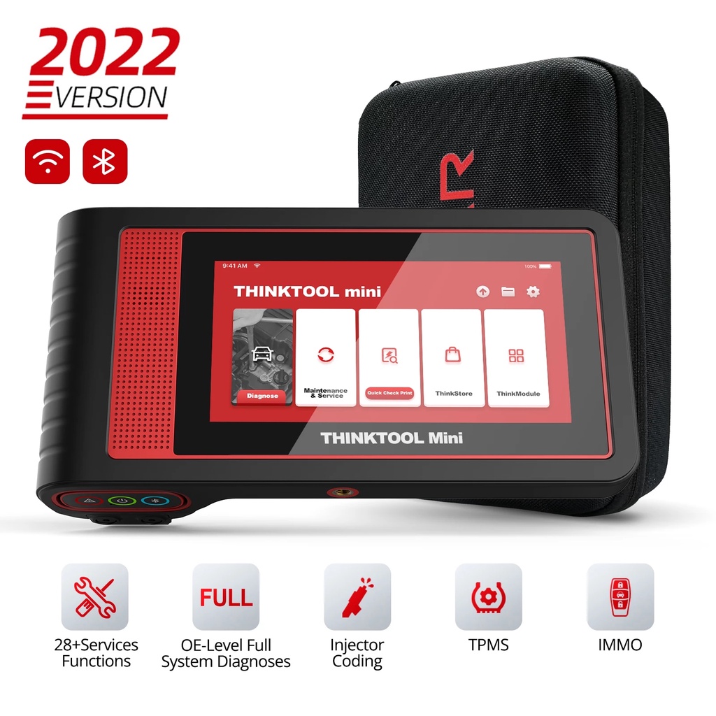 THINKCAR Thinktool Mini OBD2 Scanner OBD Bluetooth Car Scanner Car Diagnostic Tool WIth IMMO ABS SAS TPS BMS EPB TPMS Oil Reset ECU Coding Active Test For Proton Perodua