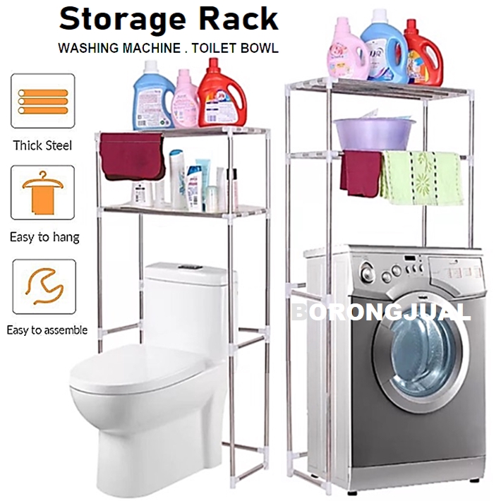 2 Tier Layer Washing Machine Rack Kitchen Laundry  Living 