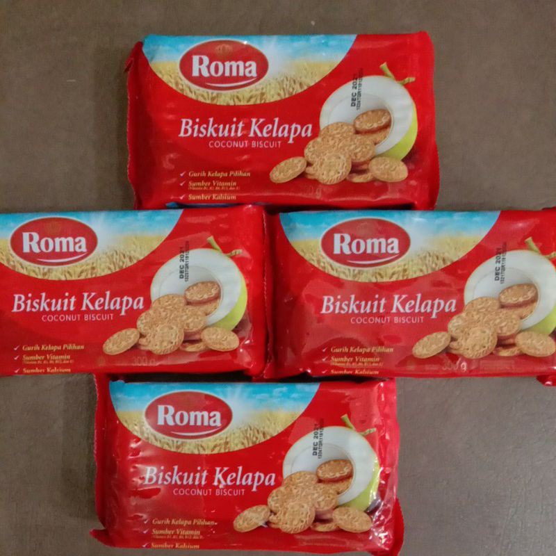 Roma Coconut 300gram / Coconut Biscuits300 / Coconut roma Biscuits
