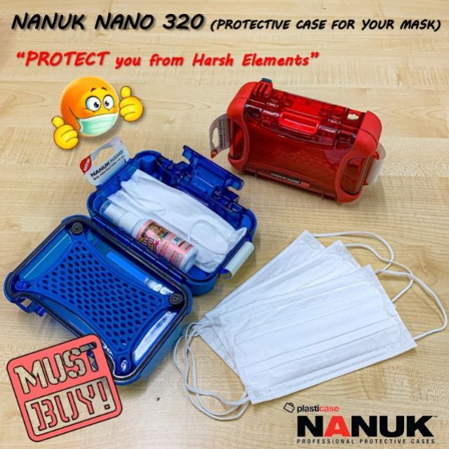 Nanuk 310-0011 Nano Series Waterproof Small Hard Case for Phones Clear Cameras and Electronics