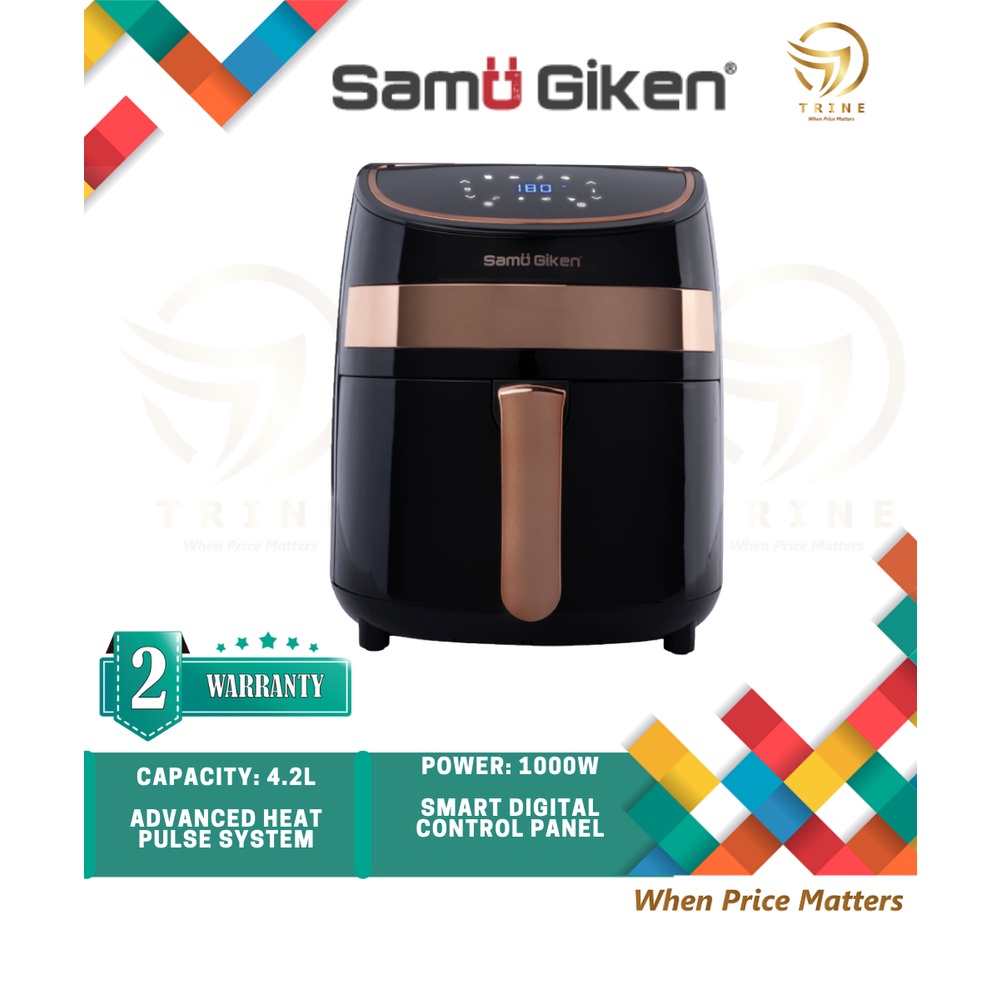 Samu Giken Rose Gold 4.2L Digital Air Fryer Deep Cooker Fry 3 Pin Plug SG-AFD30RGB