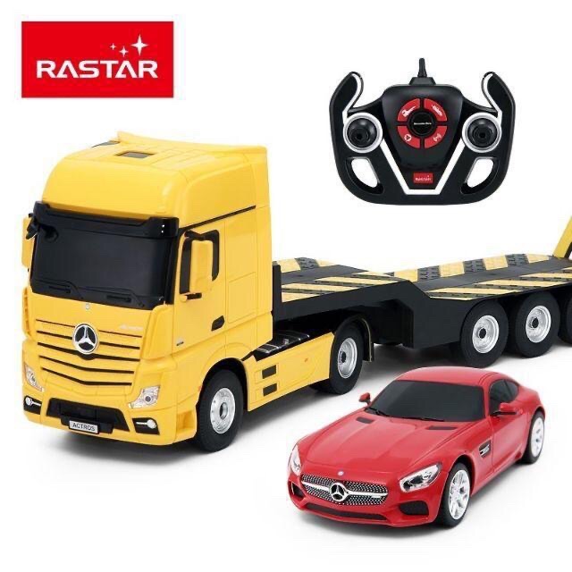 rastar rc mercedes benz actros trailer truck