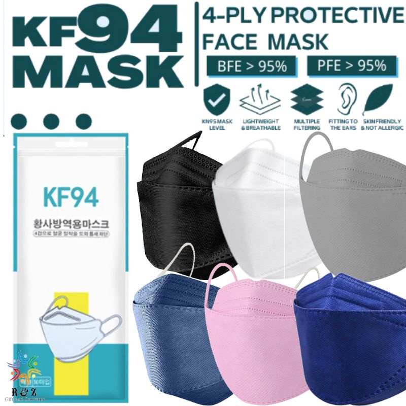 KF94 4PLY Mask 10PCS/Pack KF94 Korea Design Face Mask / 3D Face Mask