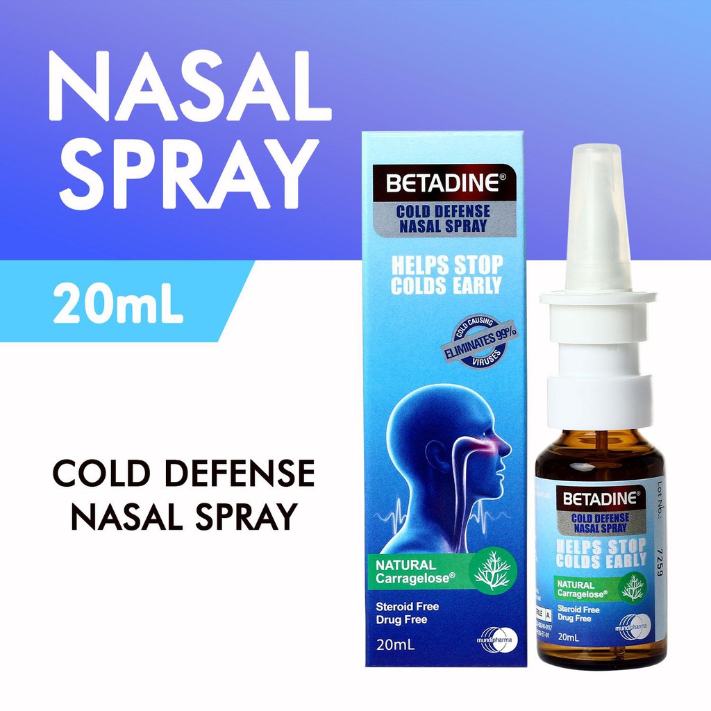 Betadine Cold Defence Nasal Spray 20ml (Exp05/2023) Stpharma Shopee