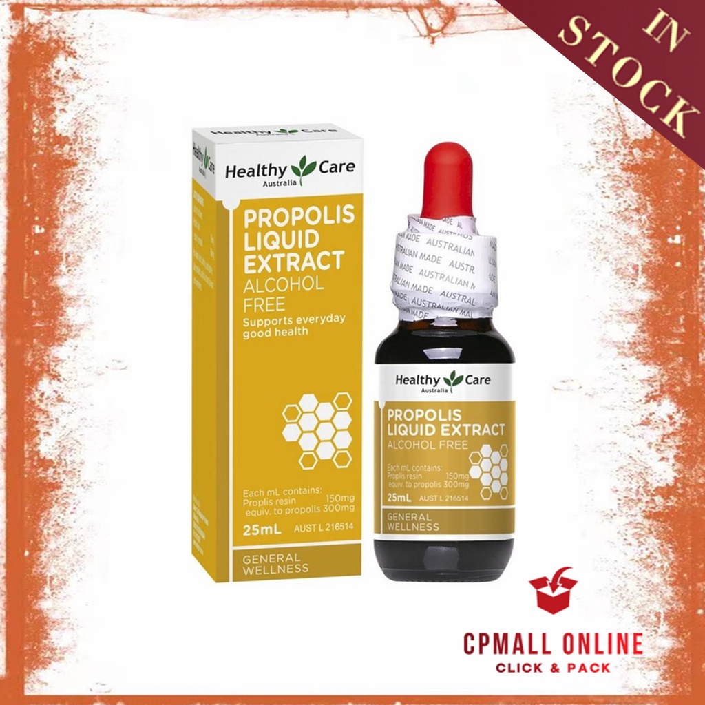 [Expiry Date: 04/2028] Healthy Care Propolis Liquid Extract Alcohol Free 蜂胶滴剂 ( 25ml ) ( Made In Australia )