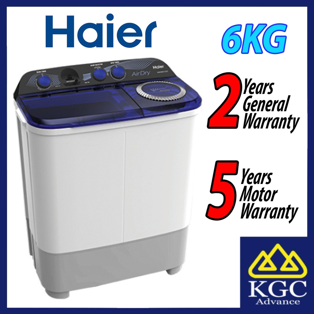 Haier 6kg Semi Auto Washing Machine Washer HWM60SX3 Shopee Malaysia