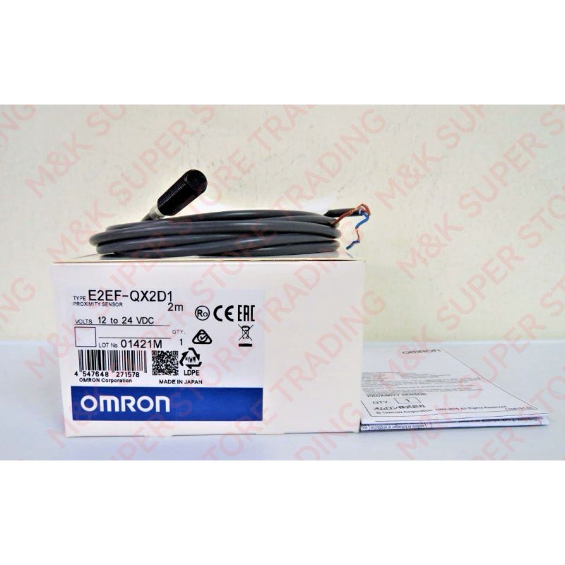 OMRON E2EFQX2D1 2M PROXIMITY SENSOR Price per pc Shopee Malaysia