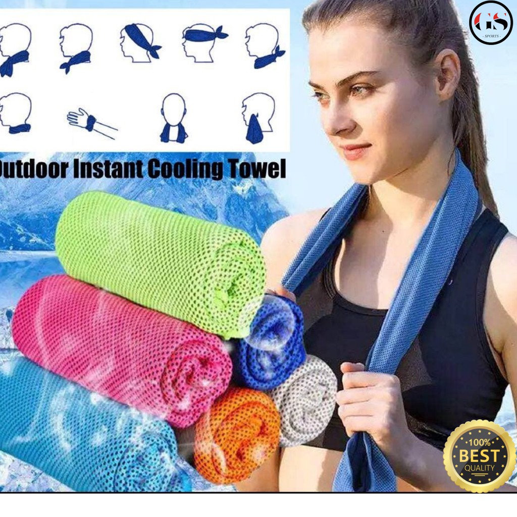 Sports Towel Instant Cooling Ice Cold Quick Dry Microfiber Gym Yoga Ultralight badminton Running Jogging cycling towel